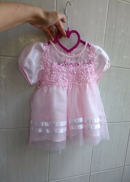 Празнична рокля за момиче, ръст 80 см