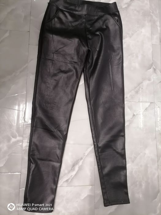 Colanți imitație piele