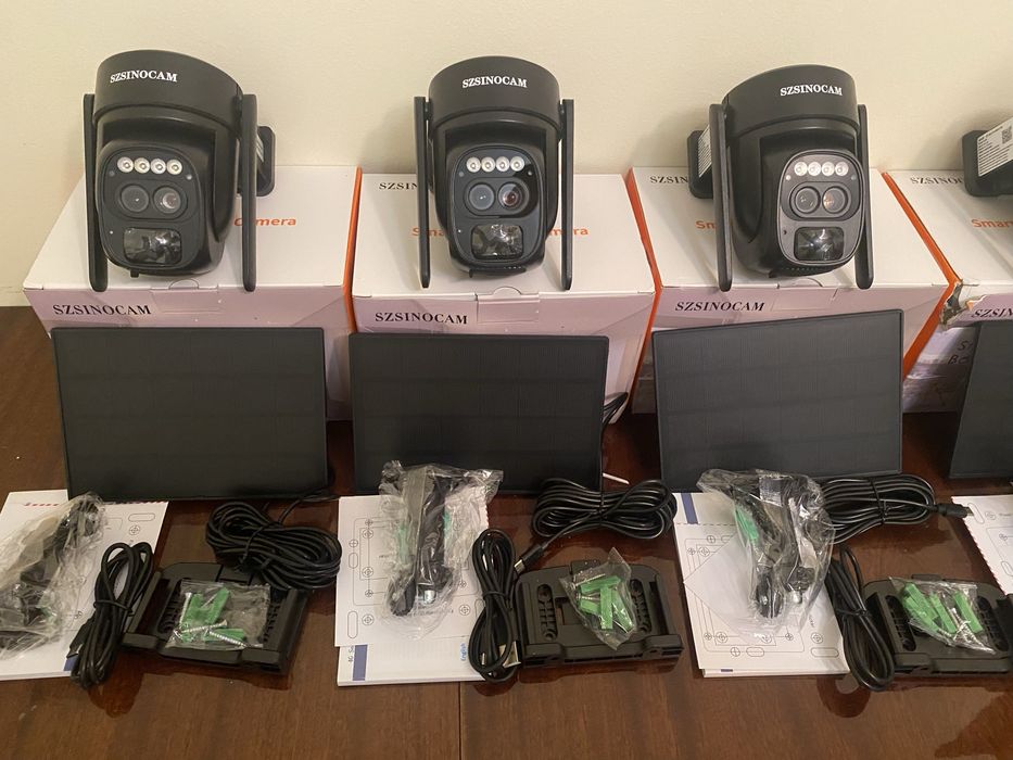 Соларна 4G PTZ камера – 10× Zoom • Два обектива • 32GB карта