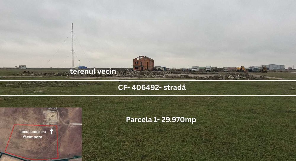 Teren intravilan de vânzare – Comuna Săcălaz, jud. Timiș
