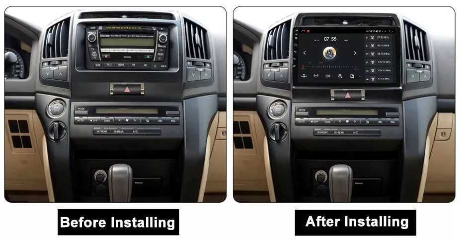 NAVIGATIE Android 14 Toyota Land Cruiser 200 1/8 Gb CarPlay + CAMERA