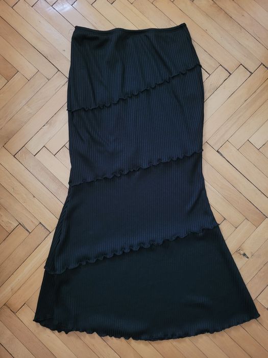 Fustă neagră lungă
