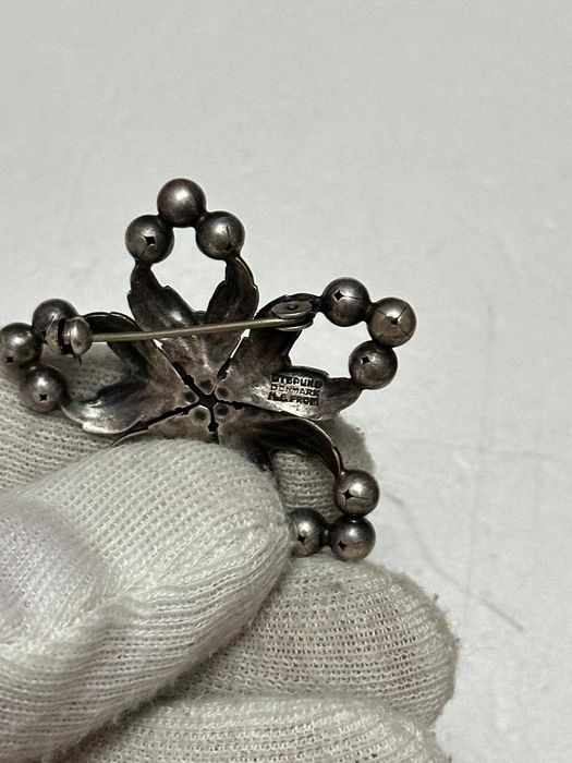 BROSA ARGINT 925 - Floare Stilizata - Niels Eric From - Denmark - 1950