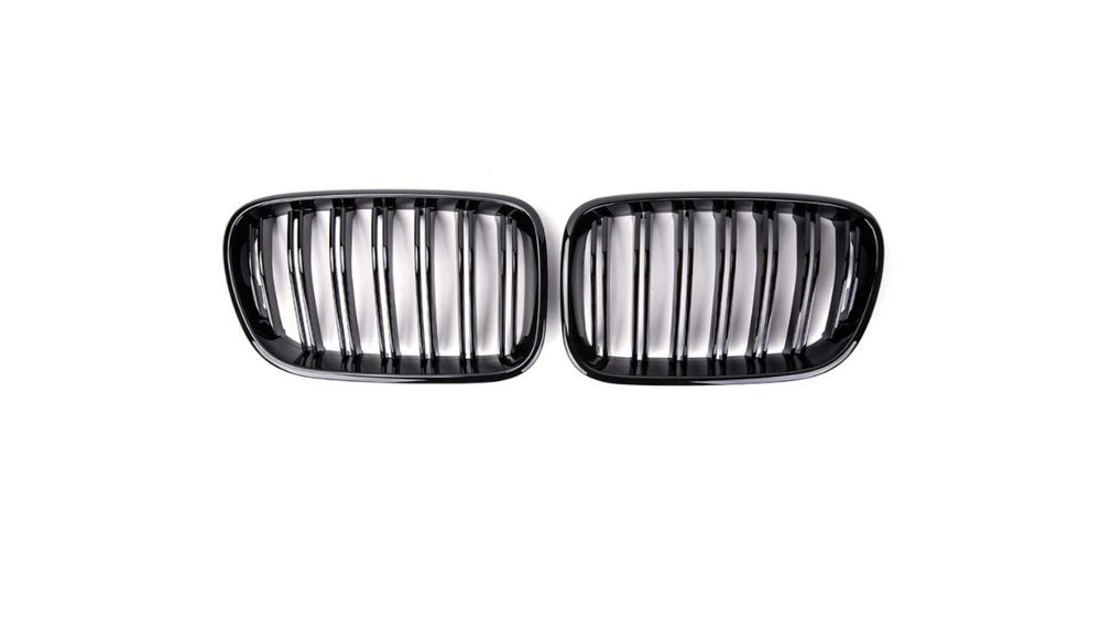 Set 2 grile duble, negru lucios, M Design pt BMW X3 F25 Nonfacelift