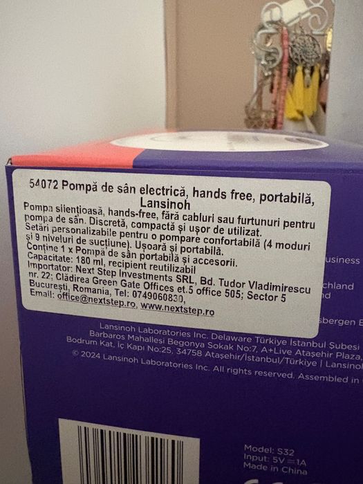 Lansinoh - Pompa de sân electrică și pungi stocare lapte matern + absorbante alăptare