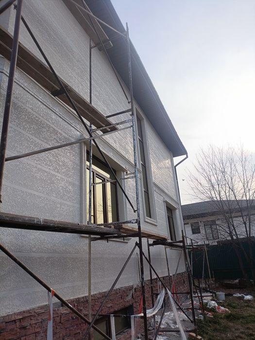 Травертин+лак+работа 2400тг