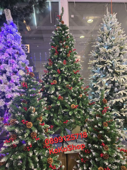 Елха с шишарки и плодове/изкуствена елха/Коледна елха