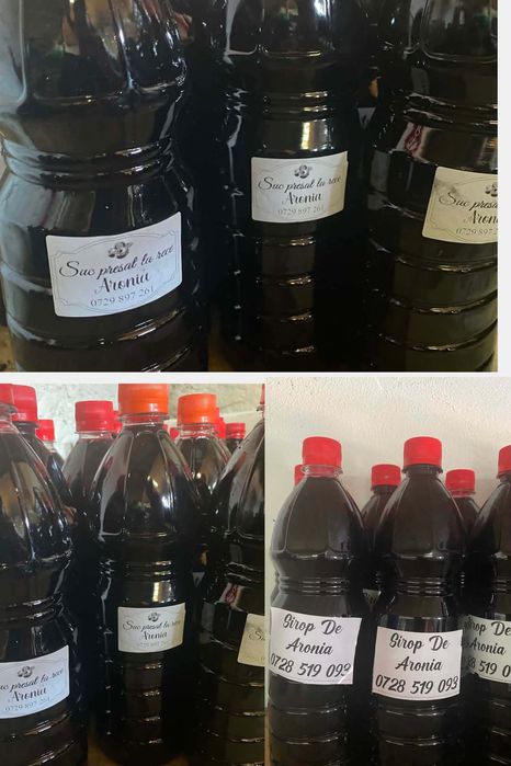 Suc presat la rece si Sirop de Aronia