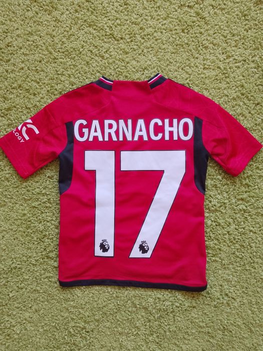 Tricou Fotbal Copii Manchester United #17 Garnacho