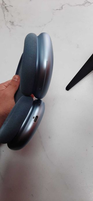 Used Products Dorobanti/Casti audio Wireless Apple AirPods Max, Bluetooth, Noise cancelling, Microfon USB-C A3184, Albastru/Garantie 12 LUNI
