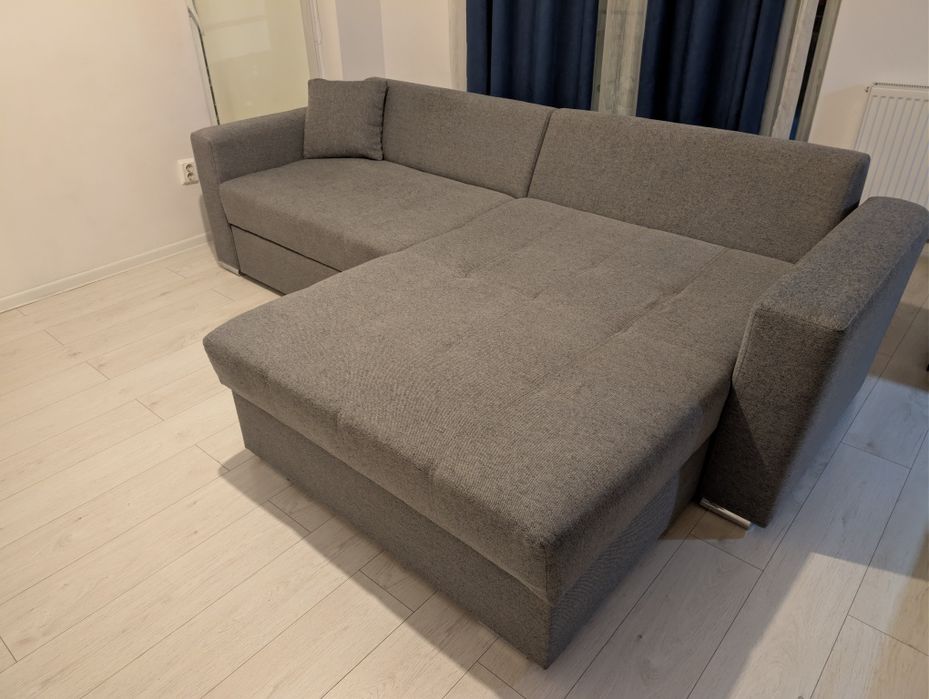 Colțar extensibil KringX Fjord interschimbabil, 266x90x165 cm