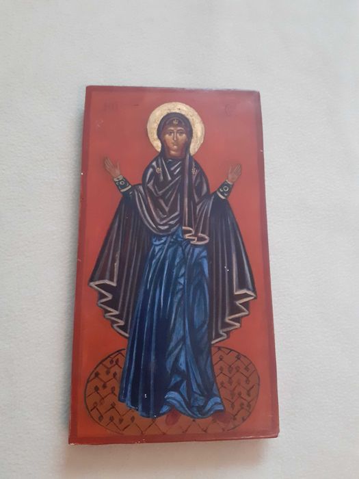 icoana Maica Domnului Fecioara Maria 16/30 cm pictura pe lemn