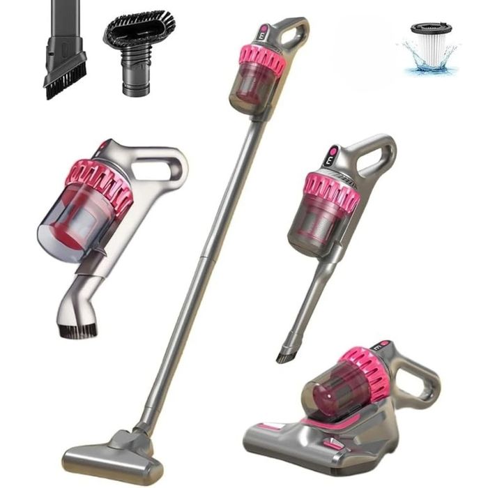 Aspirator vertical si portabil antiacarieni, Filtru Hepa, 4 in 1