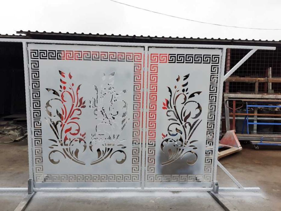 Balustrada din tabla decupata debitata traforata laser si cnc