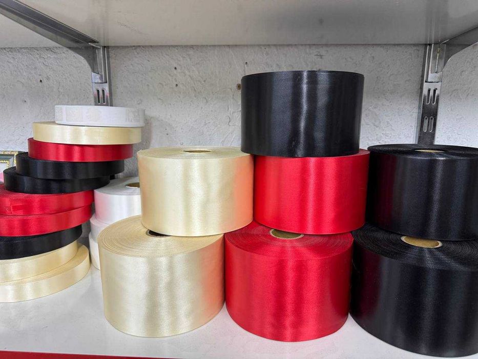 Продаётся лента сатин и рибон для печати на лентах оптом и в розницу