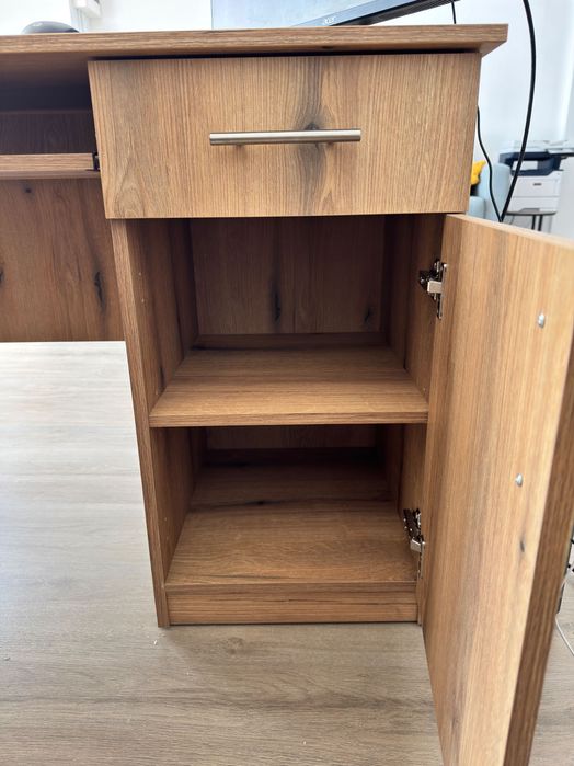 Birou din pal, culoarea stejarului, 120x50x75