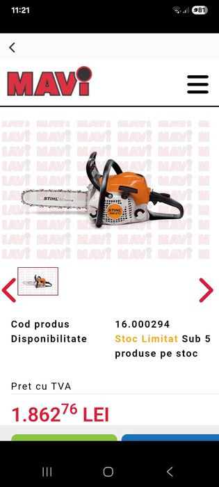 Drujba stihl MS211