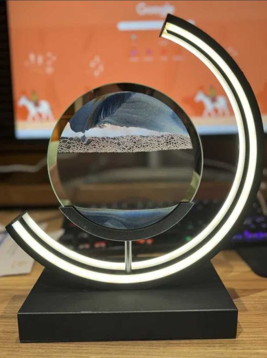 LED Пясъчна Лампа+ Дистанционно Димируема