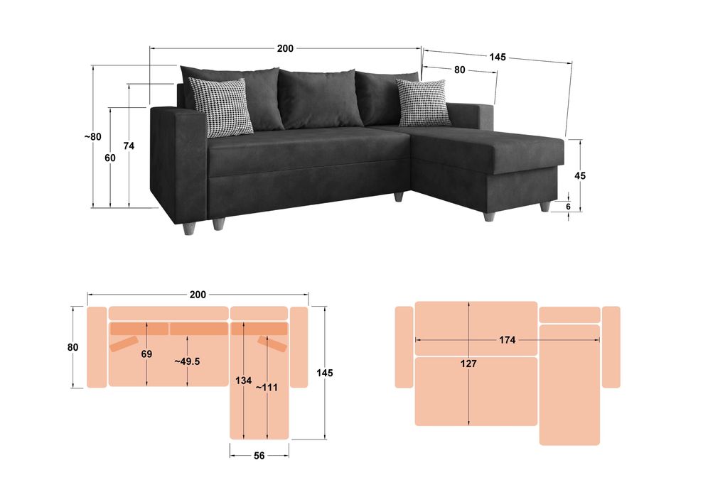 НОВ диван от Мебели Виденов (не е ползван)