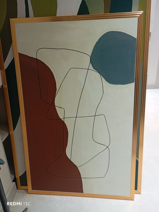 Abstrakt kartina 130×83 sm, ramkali