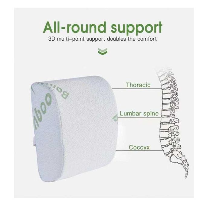 Ортопедична анатомична възглавница с бамбукови нишки за лумбална опора от мемори пяна
