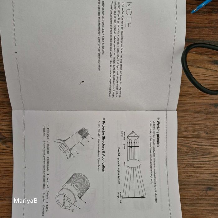 Led проектор DFL-20 на Gobo