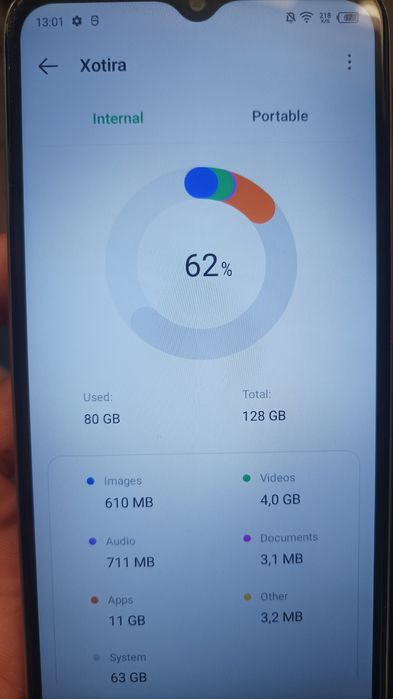 Sotiladi, Infinix HOT 30i 8GB rom/128GB ram