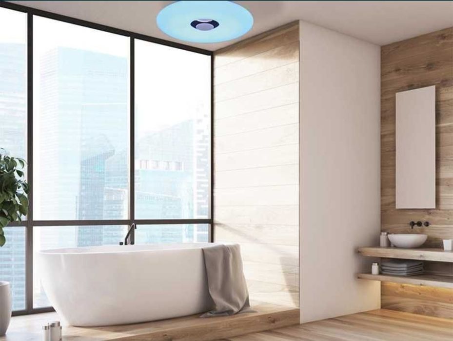 Led плафон с Bluetooth тонколона,Лампа