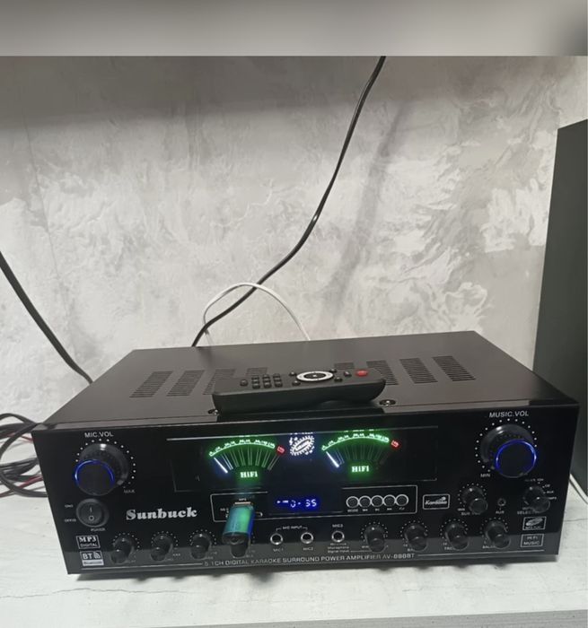 Усилитель цифровой 400 Ватт с Bluetooth и USB