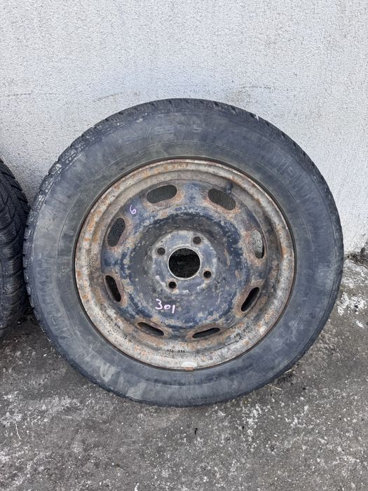 Set 4 jante tabla otel R15 4X100 Peugeot 301 Citroen C-Elysee