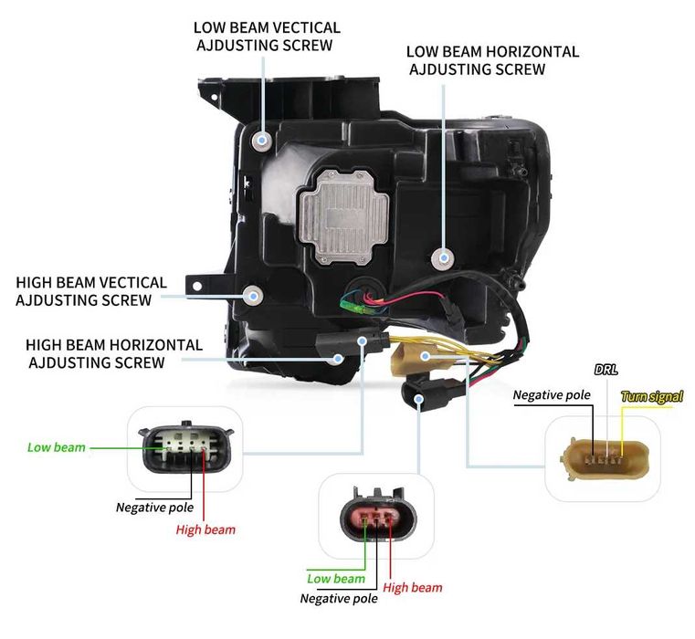 Комплект LED Matrix фарове с динамични мигачи за Ford F150 09 - 14