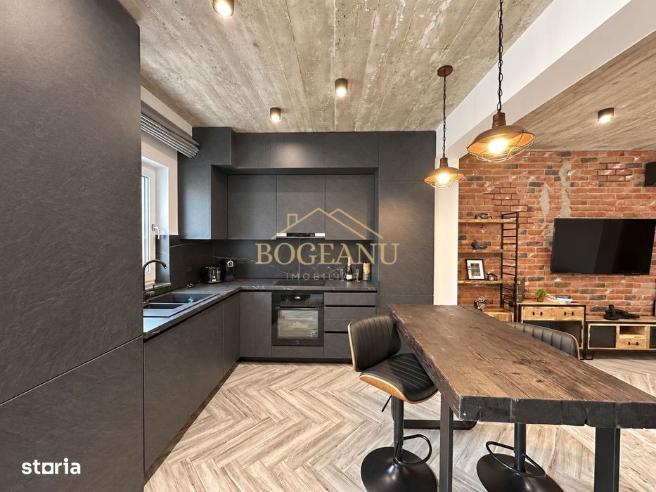 BG202-Apartament LUX 2 camere, mobilat,design industrial,parcare GIROC — fotografia 3