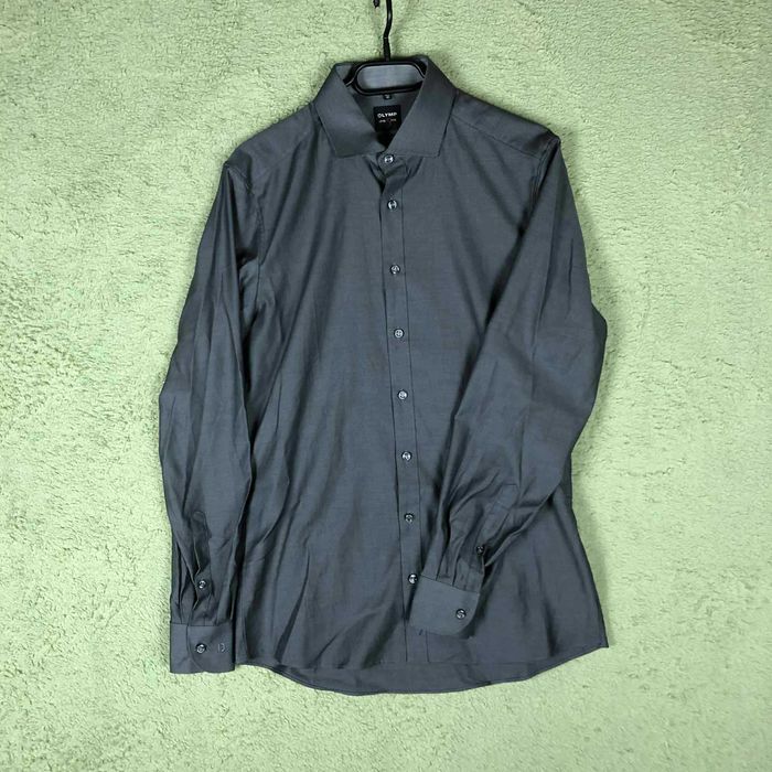 Cămașă OLYMP Gri Închis, Elegantă, Mărimea M-L