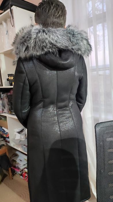 Тёплая женская дублёнка