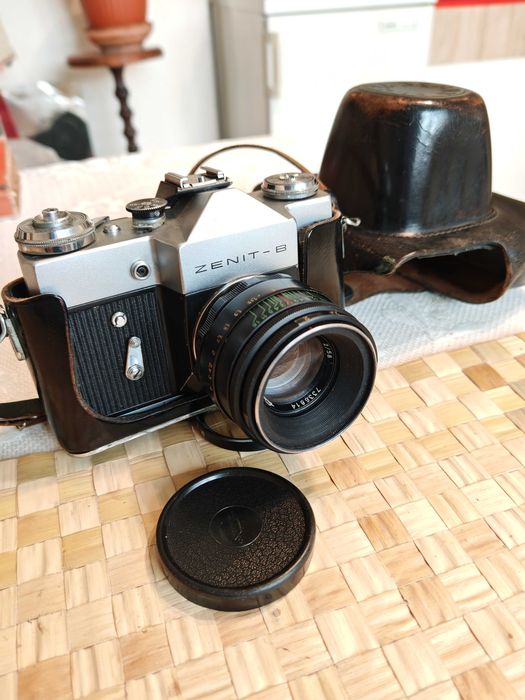 Рядък Руски Соц СССР Фотоапарат Зенит 8 ZENIT 8 с обектив Helios 44-2