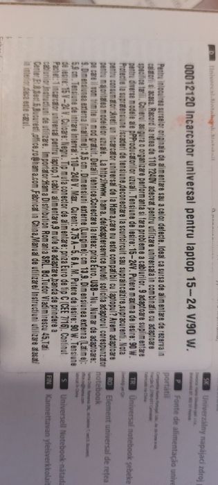 Încărcător universal leptop