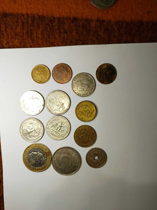 monede vechi, bancnote de 20 lei si cu eclipsa