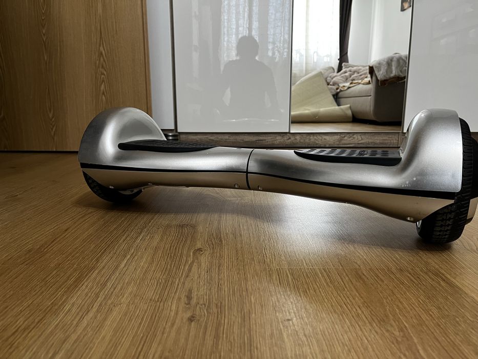 Hoverboard gri cu leduri