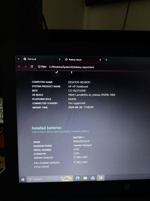 Laptop HP 15,6 inch i5-7200U, R5 M330, HDD 1TB, 8GB RAM, Mentenanță la zi