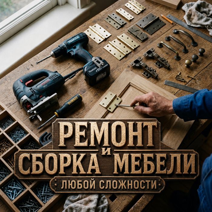 Мастер-мебельщик, ремонт и сборка мебели