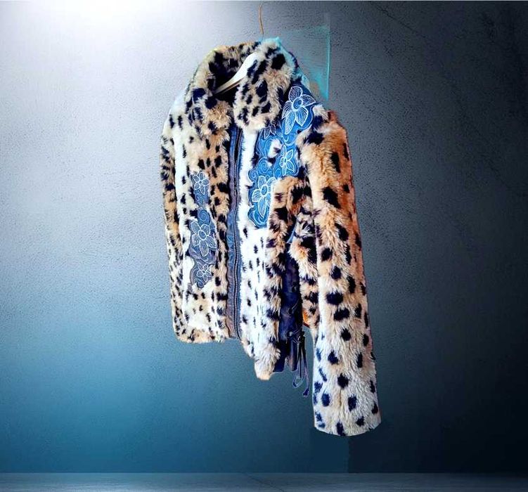 Женско яке, сезон Есен/Зима, размер L, Леопардов принт
