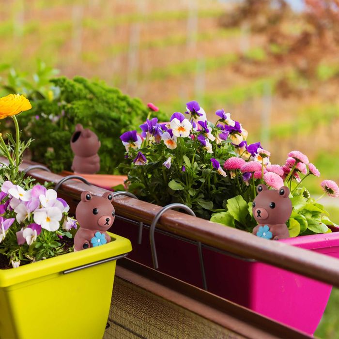 Set 4 conuri udare in forma de ursulet sistem automat ceramica 100 ml