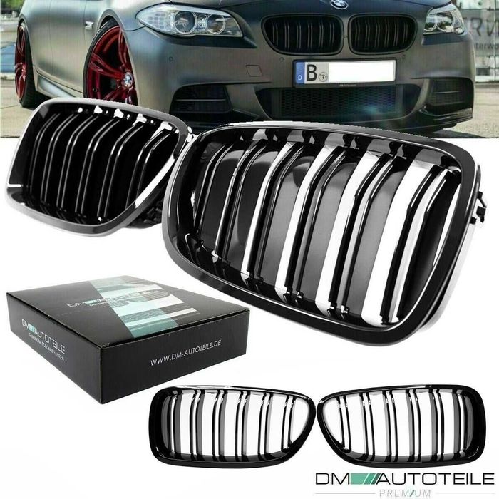 Двойни Черни бъбреци пиано лак БМВ BMW 5-та серия F10 F11 2010 - 2016