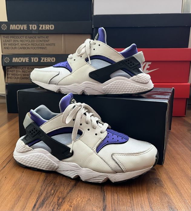 Nike Air Huarache White Lapis Aluminum Black 40 номер дамски маратонки