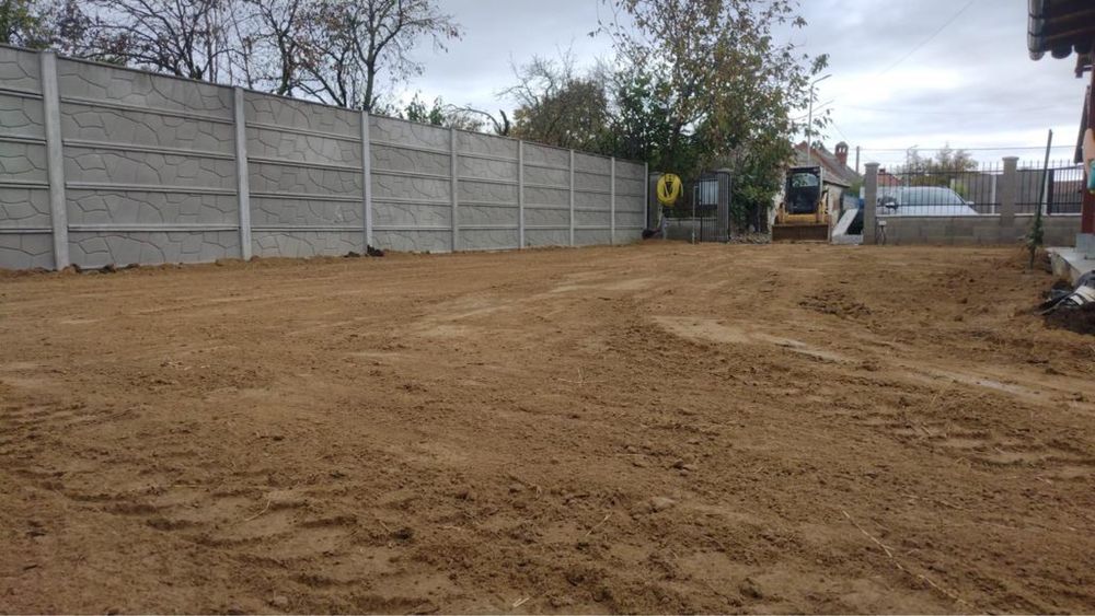 Amenajari parcari, drumuri, sapaturi fundatii, decoperte