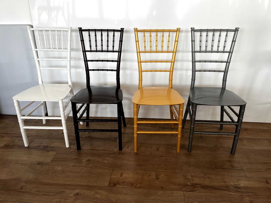 STOC scaune CHIAVARI auriu (scaun Tiffany gold) garanție 5 ani