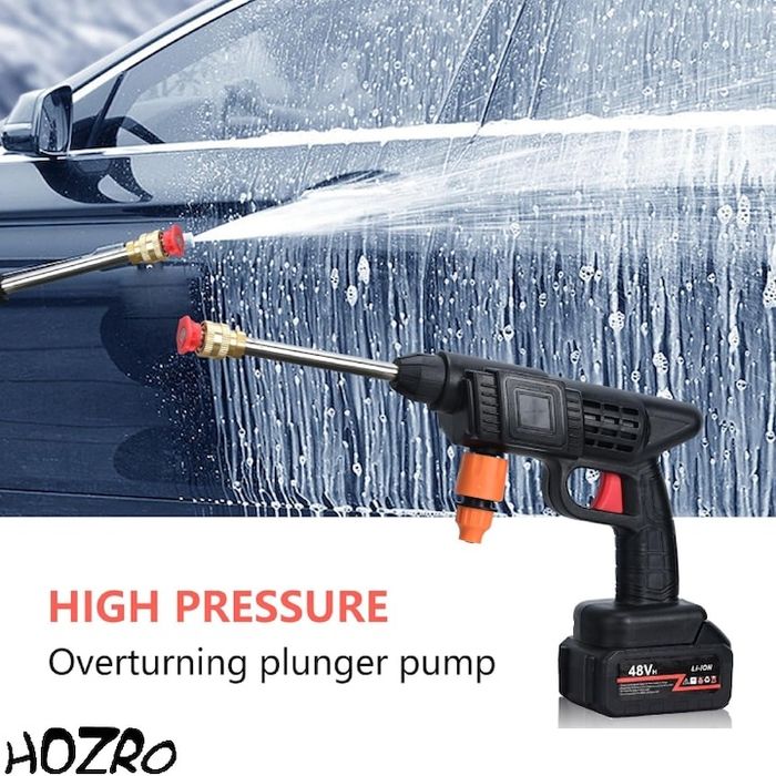 Акумулаторна Водоструйка 22 Бара, 1бр Батерия 48V 8Ah, Зарядно