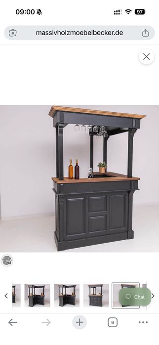 Corp mobilier bar in forma de L