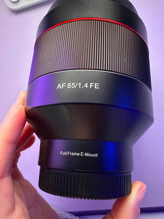 Sony E Mount AF Samyang 85mm F1.4 FE prima versiune