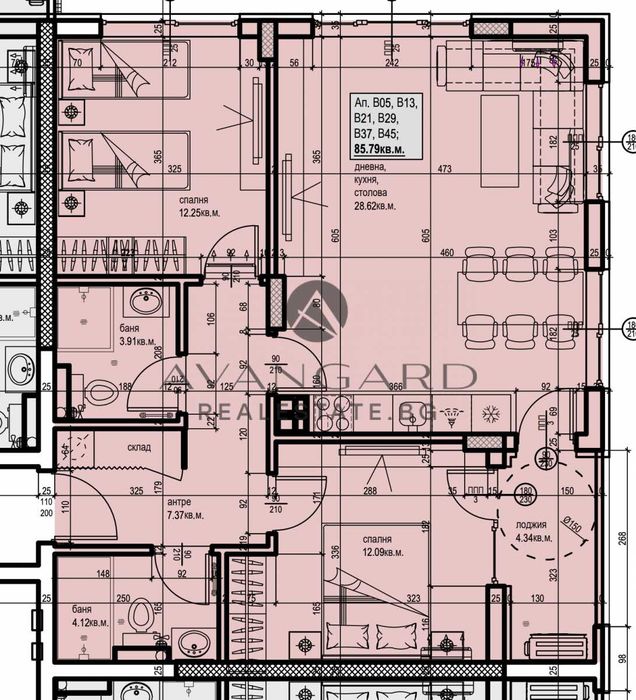 Продава се Тристаен апартамент в Пловдив, Кючук Париж - 103 кв.м за 1244 €/кв.м - Снимка #4